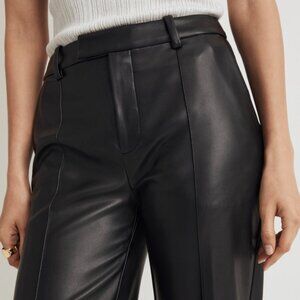 Madewell x Aimee Song Slim Tapered Pants in Faux Leather